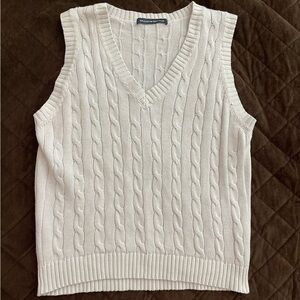 grey cotton sweater vest from brandy Melville - size small.